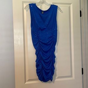 Shein, Blue Bodycon Dress with Sparkle, Size L